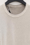 BORIS BIDJAN SABERI Long Sleeve T-Shirt LS1.2 RF F035+FTJ 00001 Faded Light Grey